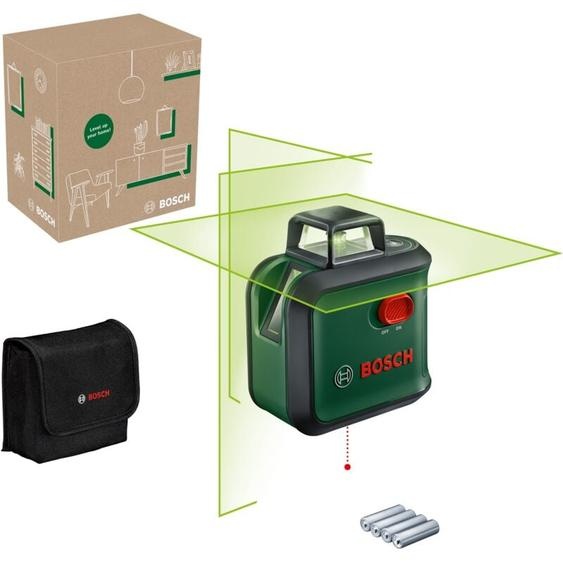 Bosch - Laser lignes croisées AdvancedLevel 360 (3 lignes laser dont 360° pour un alignement dans toute la pièce, dans un coffret e-commerce)