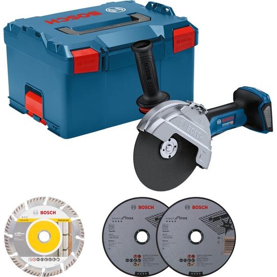 BOSCH Professional 06019H6L02 BOSCH Professional GWS 18V-180 P Kit meuleuse angulaire sans fil 18,0 V, sans batterie