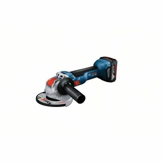 Bosch Professional 18V System GWX 18V-10 - Meuleuse dangle sans fil (X-LOCK, disque Ø 125 mm, 9000 tr/min, 2 batteries x 5,0 Ah, en L-BOXX)