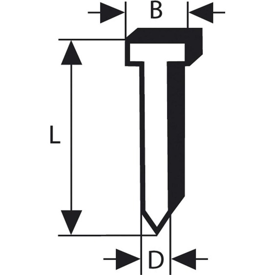 Bosch Professional 2 608 200 528 - Pin de Tête fraisée SK64 20G, 32 mm, pack 2000