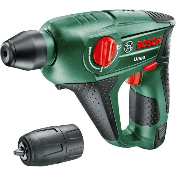 Bosch Professional Cordless Rotary Hammer Drill DIY Uneo, sans batterie, carton (2,5 Ah, 10 mm de diamètre, béton), 12 V