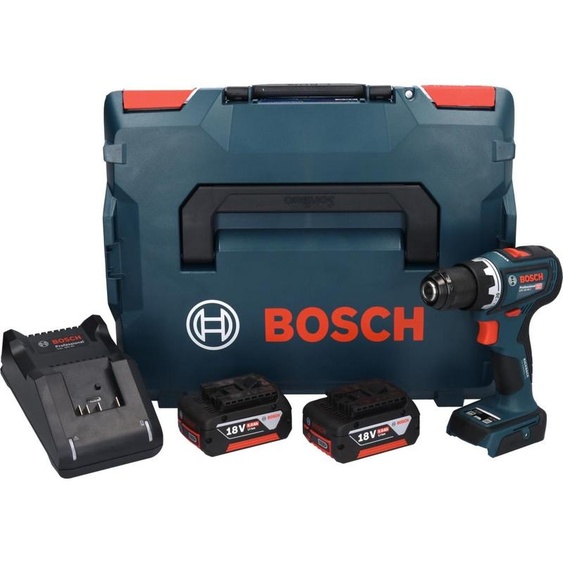 Bosch GSR 18V-90 C Professional Perceuse-visseuse sans fil 18 V 64 Nm Brushless + 2x batterie 5,0 Ah + chargeur + L-Boxx