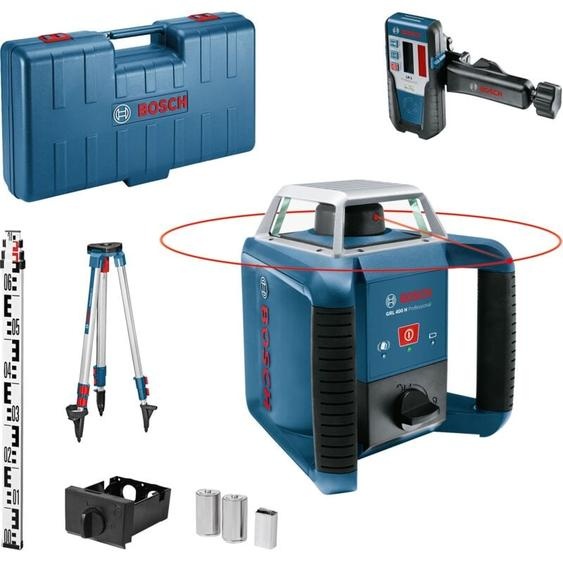 Bosch Professional - Laser rotatif bosch grl 400 h Set - Avec trépied - Avec récepteur laser - Portée max. 400 m