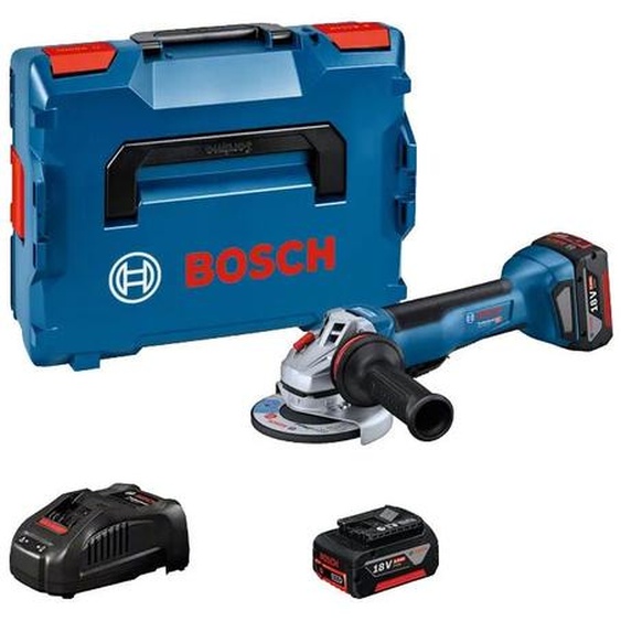 Bosch Professional - Meuleuse angulaire sans fil Bosch gws 18V-10 p, 2x 5,0 Ah + chargeur en l-boxx 136