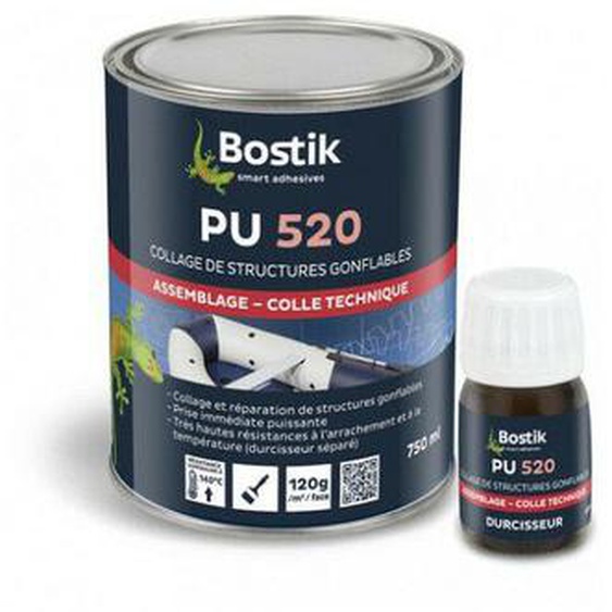 Colle pu 520 + durcisseur Bostik 750 ml