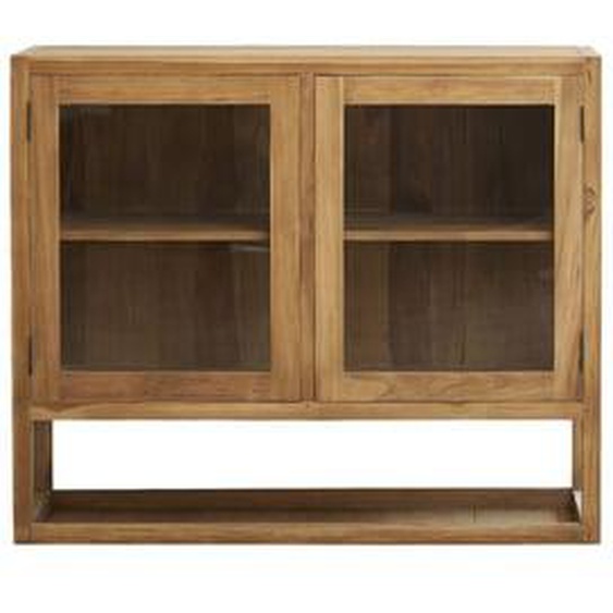 BOSTON  Buffet en teck massif et verre 120 cm