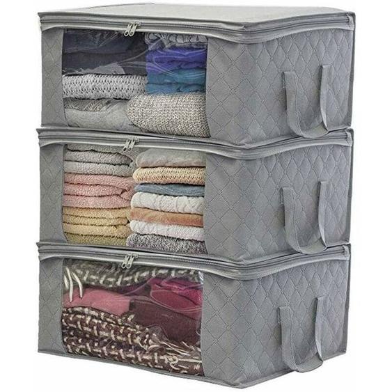 Bote de rangement pour vtements organisateur de vtements sous le lit organisateur de linge en tissu pour ranger les PZCC