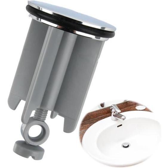 Bouchon de Lavabo Universel 40 mm, Bonde de Vidange Réglable pour Évier de Salle de Bain, Cuisine, Bidet - Hauteur, 1 Pièce