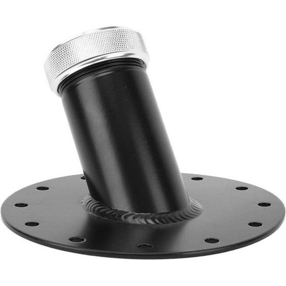 Bouchon de remplissage de réservoir de carburant à 45 degrés, avec 12 vis, base en acier et capuchon en aluminium, diamètre intérieur de 1,5 pouce, pour réservoirs de carburant et accessoires