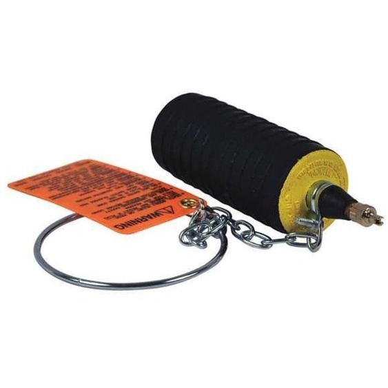 Bouchons détanchéité, air comprimé, de 7,6 à 10,2 cm, noirs, en caoutchouc
