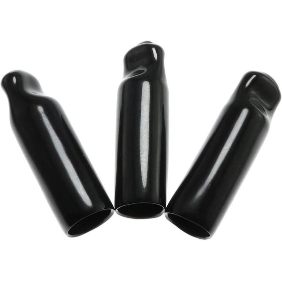 Bouchons en caoutchouc pour pintes, 10 pièces, 15 mm, couleur noire