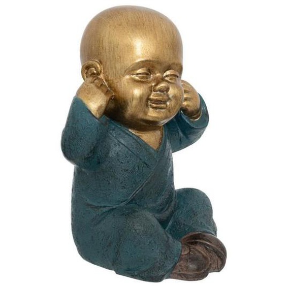 Statuette - ATMOSPHERA - Bouddha - Résine dorée - H21cm - Décoration intérieure