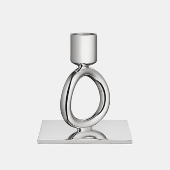 Bougeoir 1 anneau en métal argenté - VERTIGO Gris Christofle
