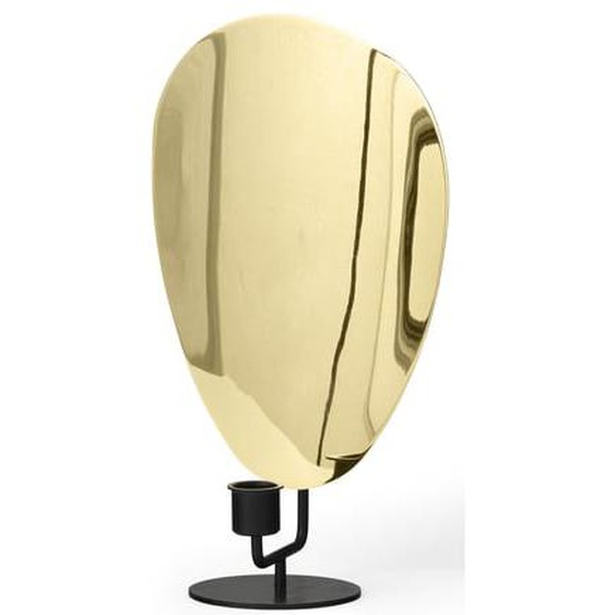 Bougeoir de table Flambeau  - noir/poli - H 30 cm