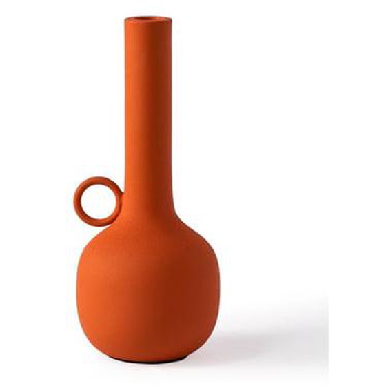 Bougeoir en aluminium orange Spartan