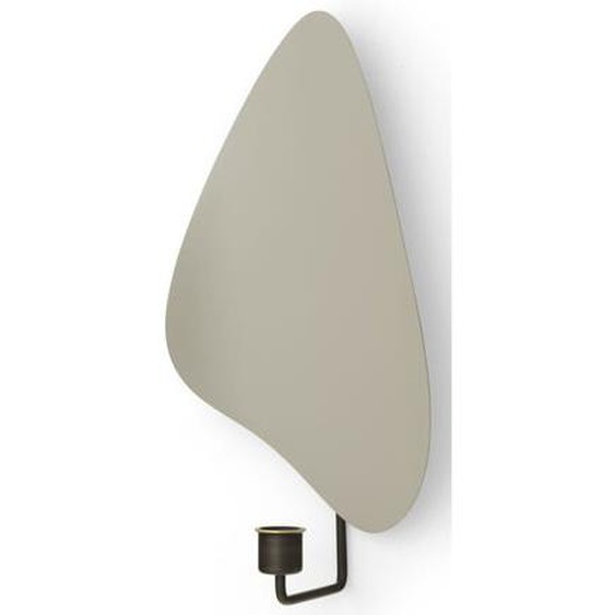 Bougeoir mural Flambeau  - laiton bronzé/gris - H 34 cm