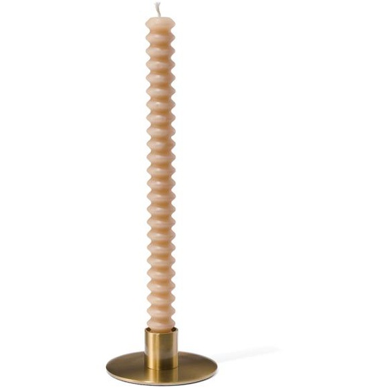 Bougeoir Ø8.5x3 Doré Métal (doré)