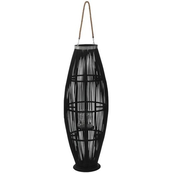 Bougeoir suspendu Bambou Noir 95 cm