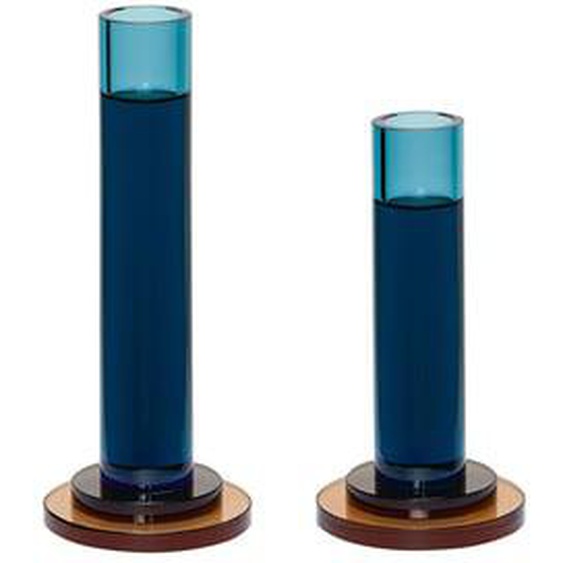 Bougeoirs Comet  en cristal , set de 2