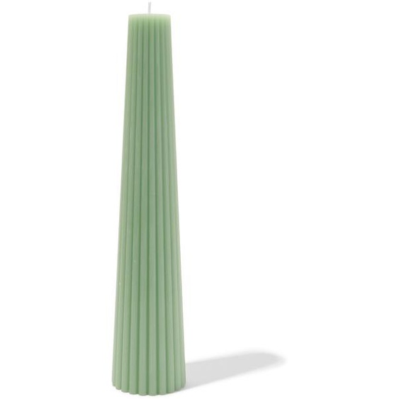 Bougie À Nervures 30cm Vert (vert)
