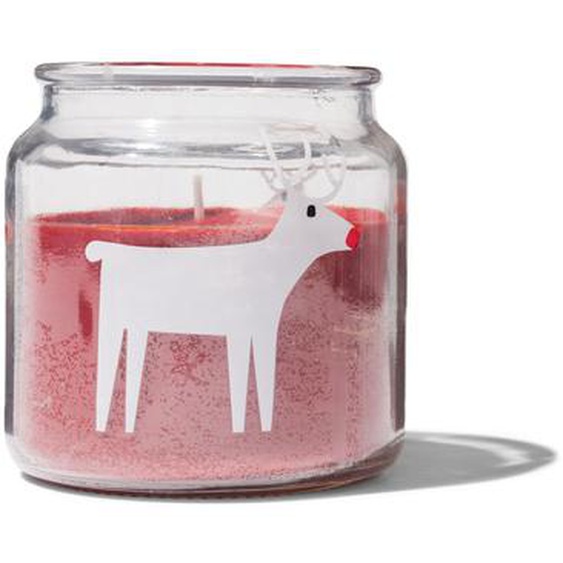 Bougie Dans Un Verre Ø9.5x10 Renne