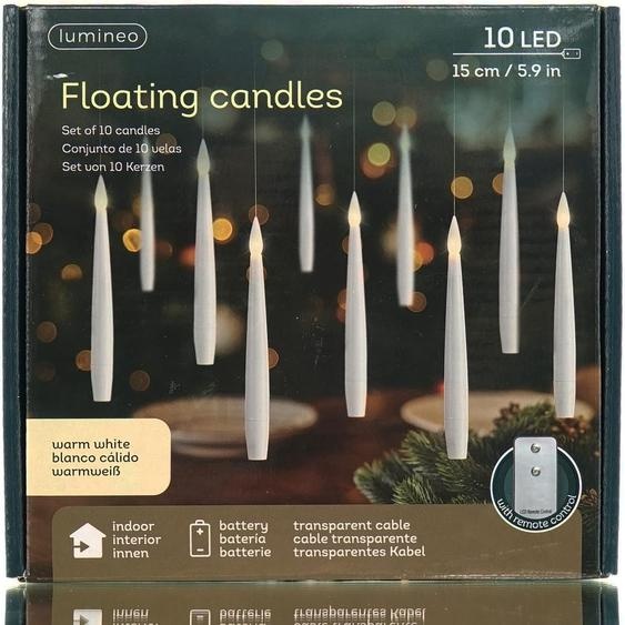 Bougie flottante LED 15cm ws 10pc