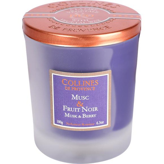 Bougie Musc Fruit Noir 180g Collines