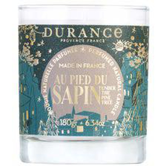 Bougie parfumée Au pied du sapin 40h 180g Durance