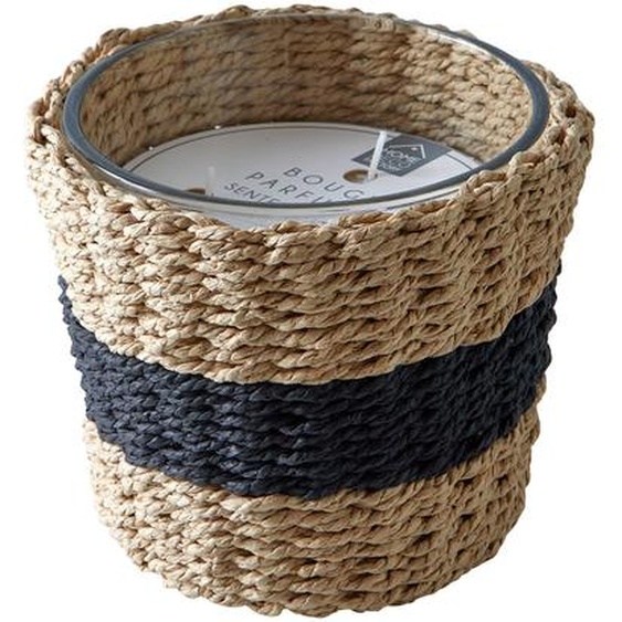 Bougie Parfumée Et Panier Tressé -