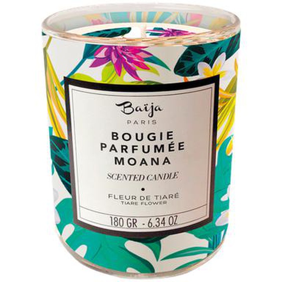 Bougie parfumée Fleur de Tiaré 40h 180g Baïja