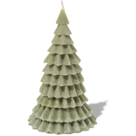 Bougie Sapin De Noël 16cm Verte