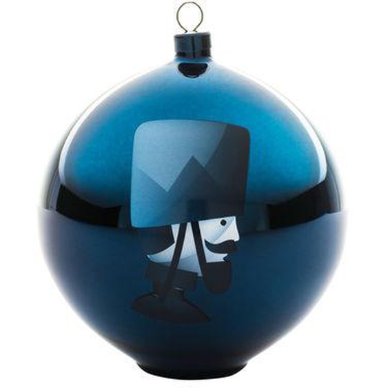 Boule de Noël Blue christmas verre bleu - Alessi