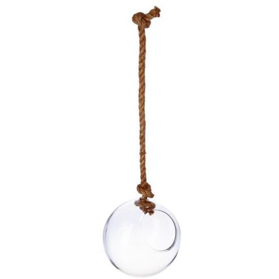 Boule en Verre à Suspendre - PARIS PRIX - Corde - Tendance & déco - Transparent