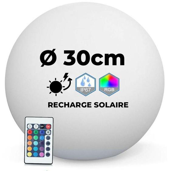 Europalamp - Boule Lumineuse led Solaire Multicolore 30CM