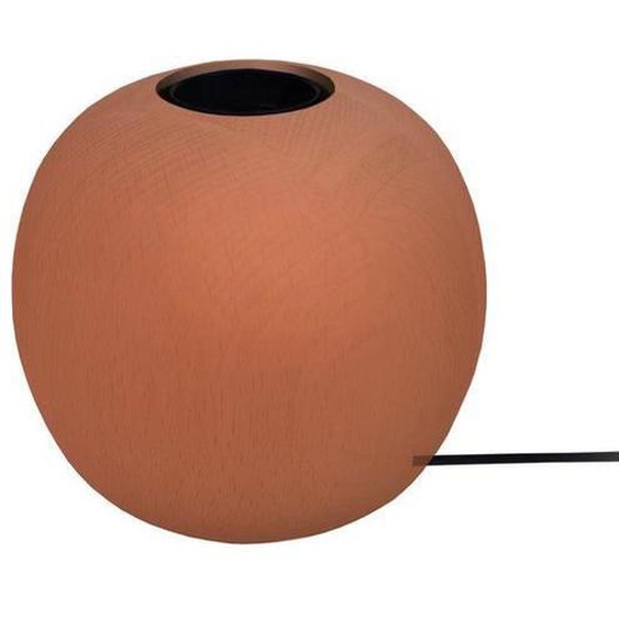 BOULE-Pied de lampe globe bois  marron Abat-jour: abat-jour bois  ampoule 1 ampoule E27 pop color P11xD11xH10cm