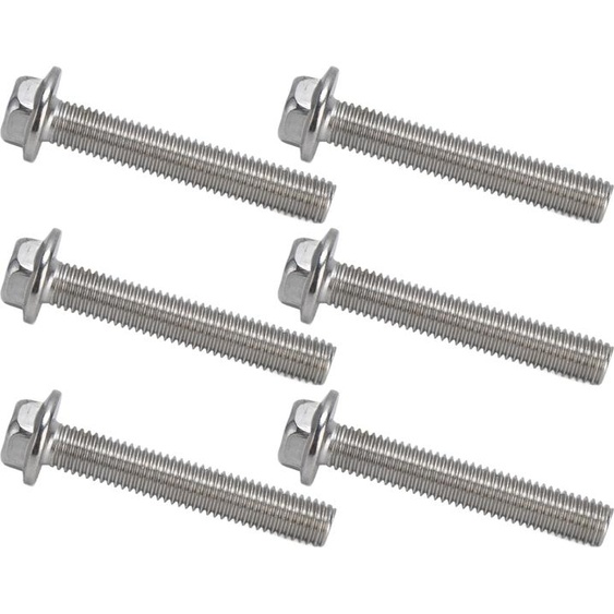 Boulons M10,Boulons en acier inoxydable A2,Boulons à tête hexagonale à collerette,Boulons à vis avec joint,Boulons à tête hexagonale grossière,Boulons DIN6921