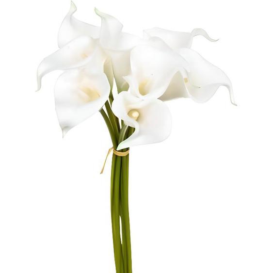 Atmosphera - Bouquet 8 Arums artificiels - H. 36 cm - Blanc