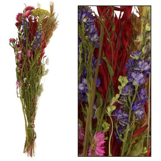 PRIX FOUS Bouquet de fleurs séchées multicolores 64cm
