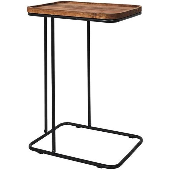 Bout De Canapé Métal Et Bois. -