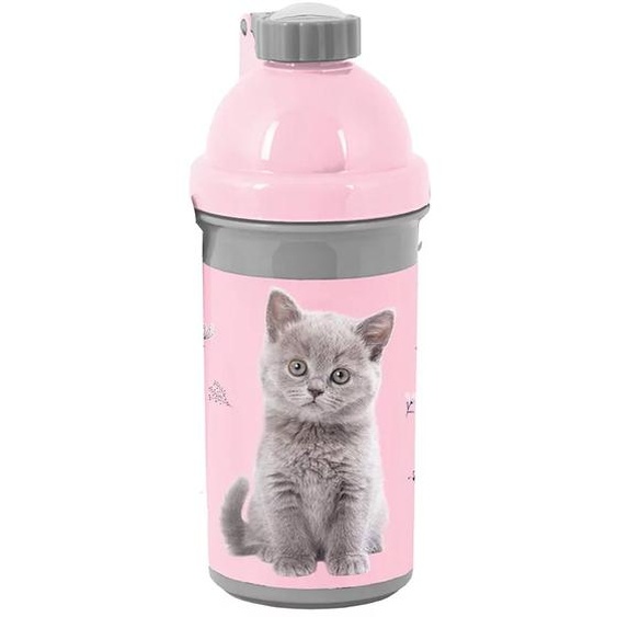 Bouteille D Eau Enfant En Plastique 500 Ml 18 Cm Blanc / Rose / Clair / Gris