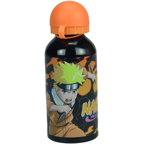 Bouteille Garçon En Aluminium Naruto Shippuden 520 Ml Noir / Orange / Clair / Blanc