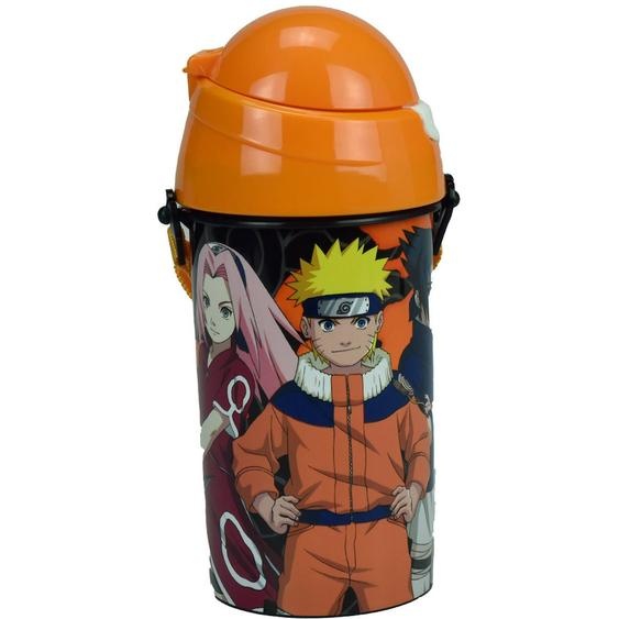 Bouteille En Pvc Naruto Shippuden À Sangle Amovible 500 Ml Orange