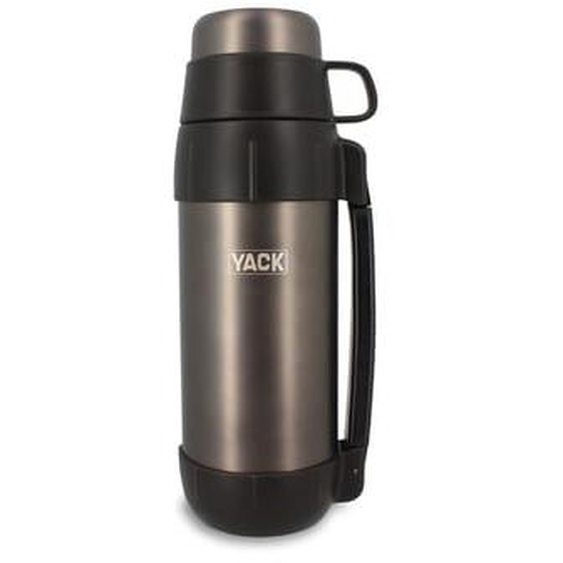 Bouteille isotherme yack 1.5l en acier inoxydable noir