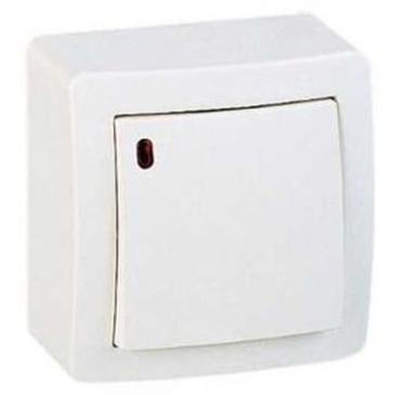 Bouton-poussoir ALRÉA 10A en saillie lumineux - SHN0262052P