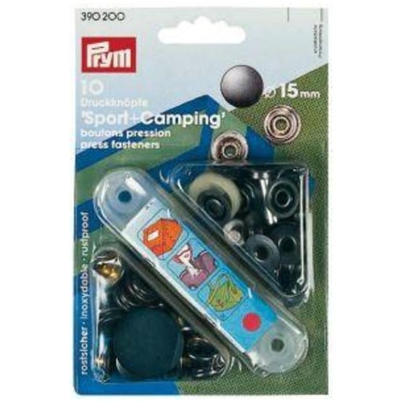 Bouton poussoir Sp+Camp (SB)MS-brun. 15,0mm a10pcs