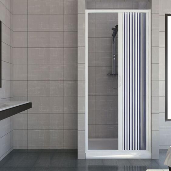 Porte de douche pvc h 185 mod. Vergine 90 ouverture latérale