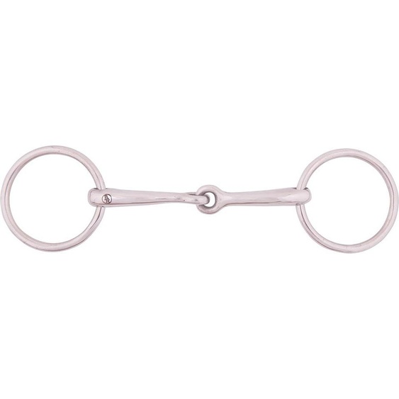 BR Mors de filet massif simple brisure 13mm inox