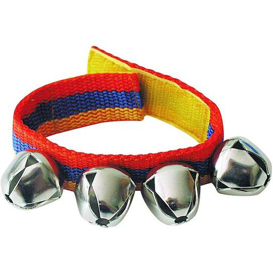 Bracelet Avec 4 Clochettes Rouge