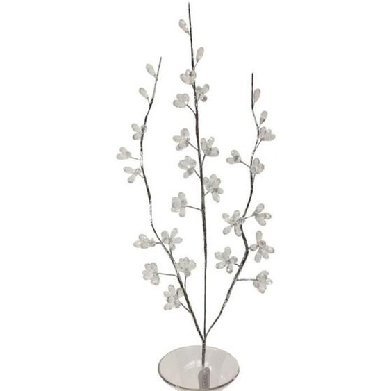 Branche de Fleurs «Fleurs Cristal» en verre Dimensions: Ht.90 cm Illuminez votre espace avec notre branche de fleurs couleur crista