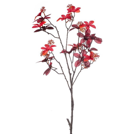 Branche de Rhododendron rouge 110cm